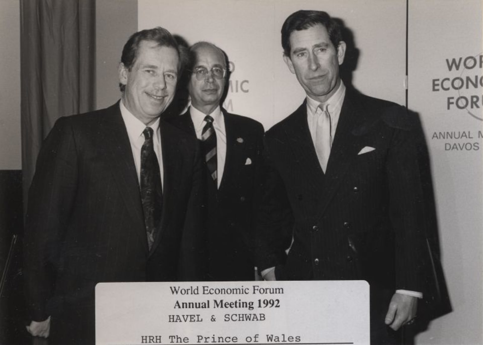 Václav Havel v roce 1992 na Světovém ekonomickém fóru