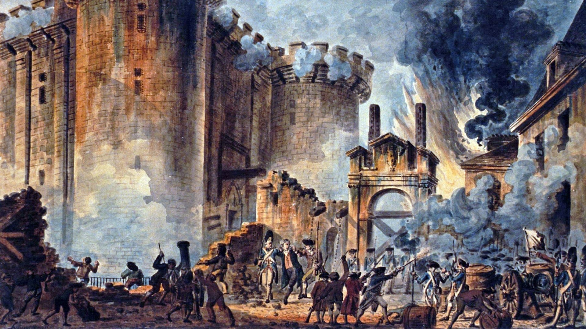 Pád Bastily, který symbolicky odstartoval Velkou Francouzskou revoluci.