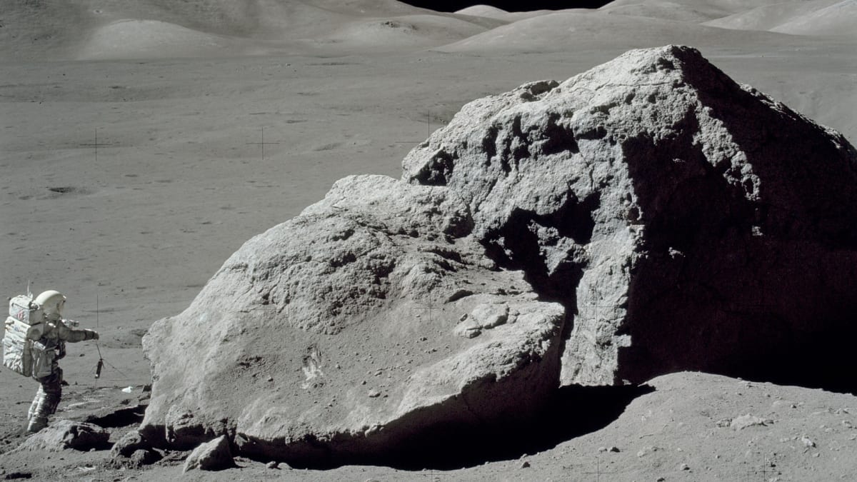 Málo známý obrázek z mise Apollo 17 na Měsíc