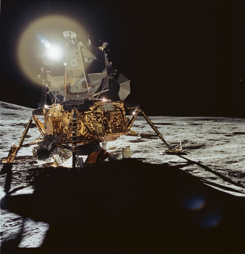 Lunární modul Apolla 14 na Měsíci