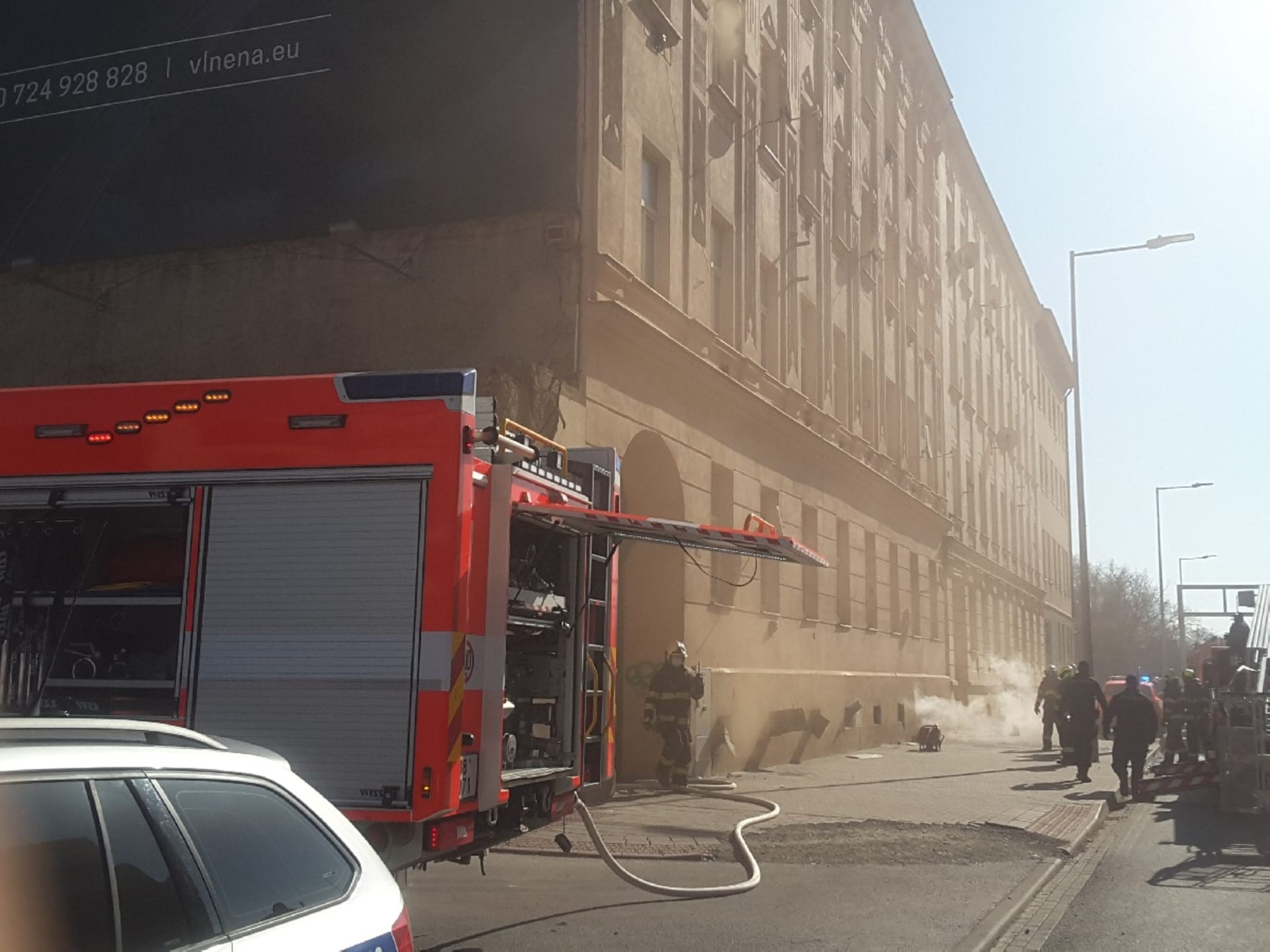 Hasiči zasahovali u požáru domu v centru Brna (zdroj: HZS JMK)
