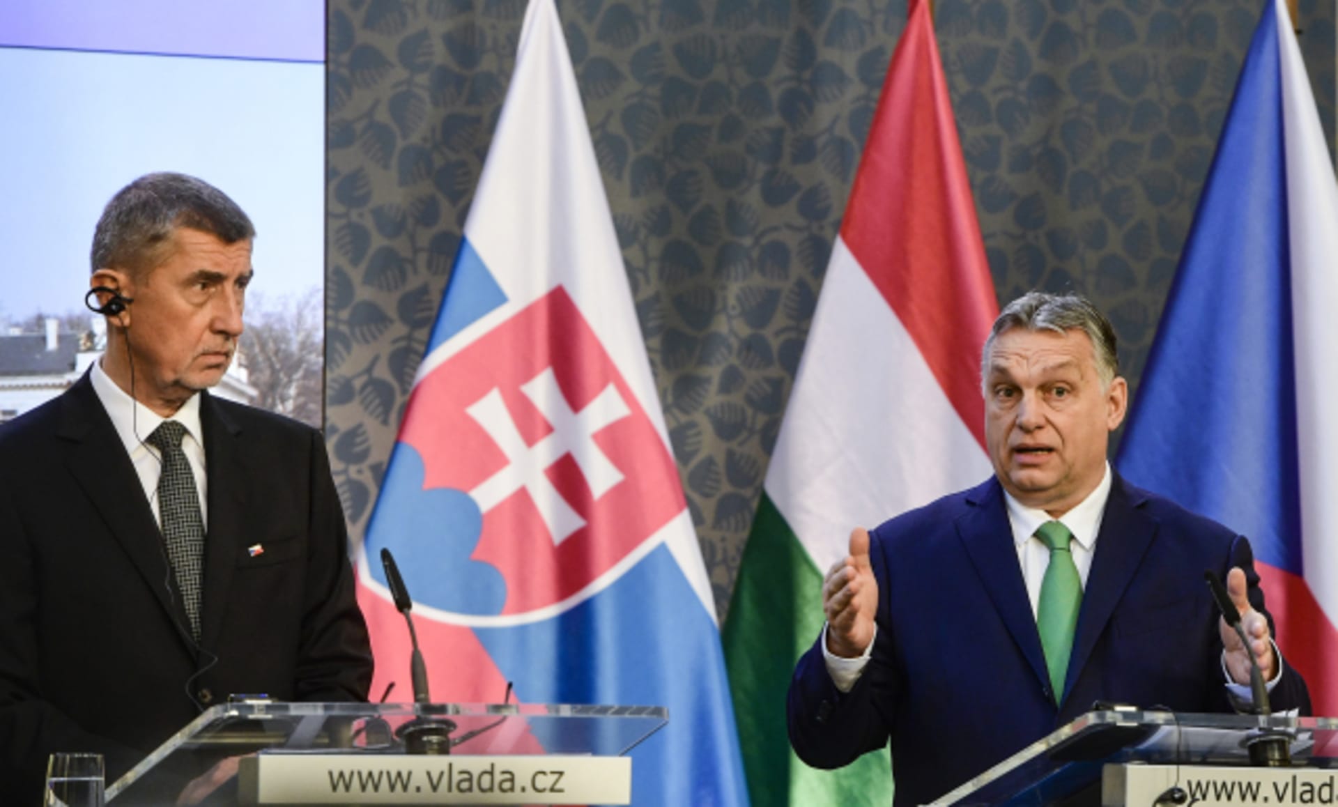 Premiéři Česka a Maďarska Andrej Babiš a Viktor Orbán