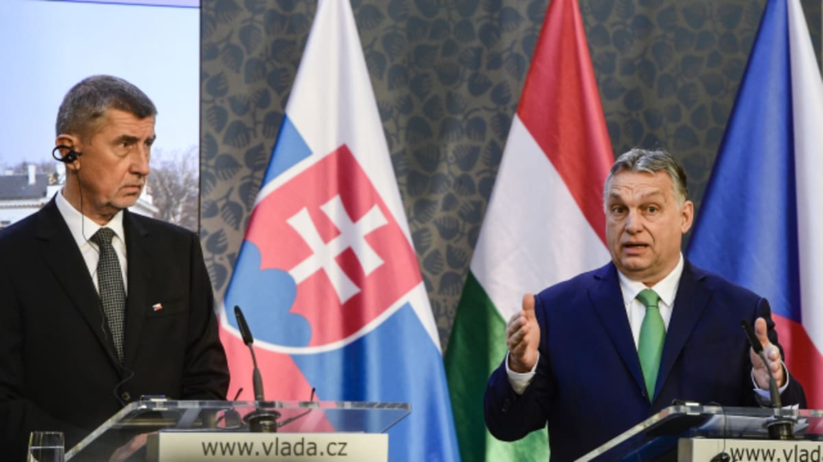 Premiéři Česka a Maďarska Andrej Babiš a Viktor Orbán