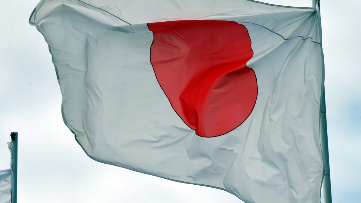 Japonská vlajka. Ilustrační foto.