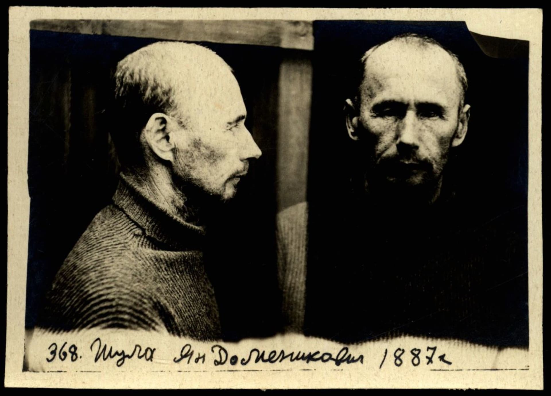 Jedna z obětí, Jan Šula krátce po zatčení NKVD.