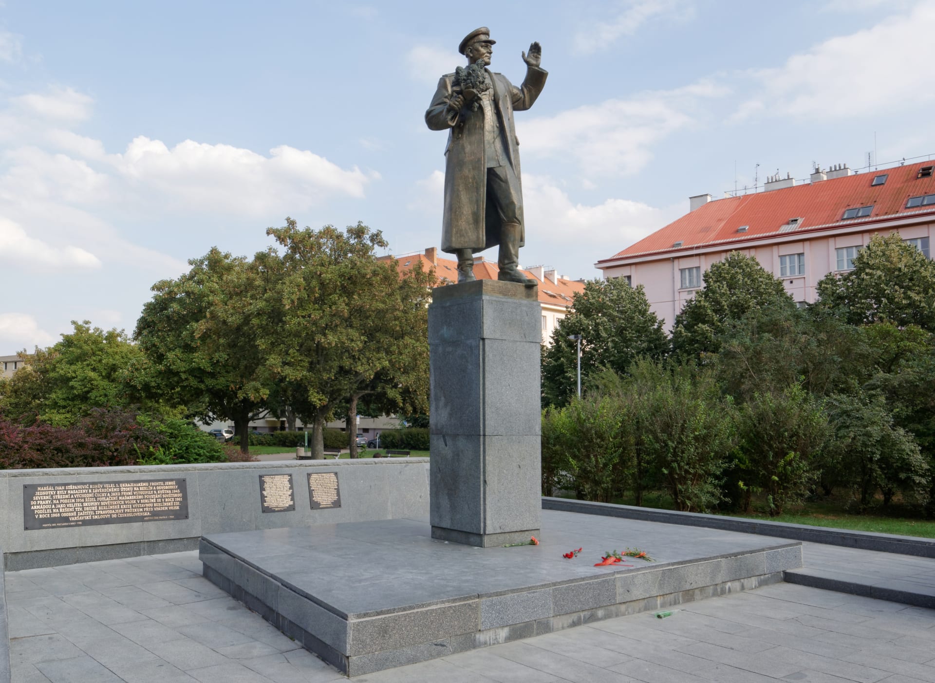Bývalý pomník maršála Koněva 