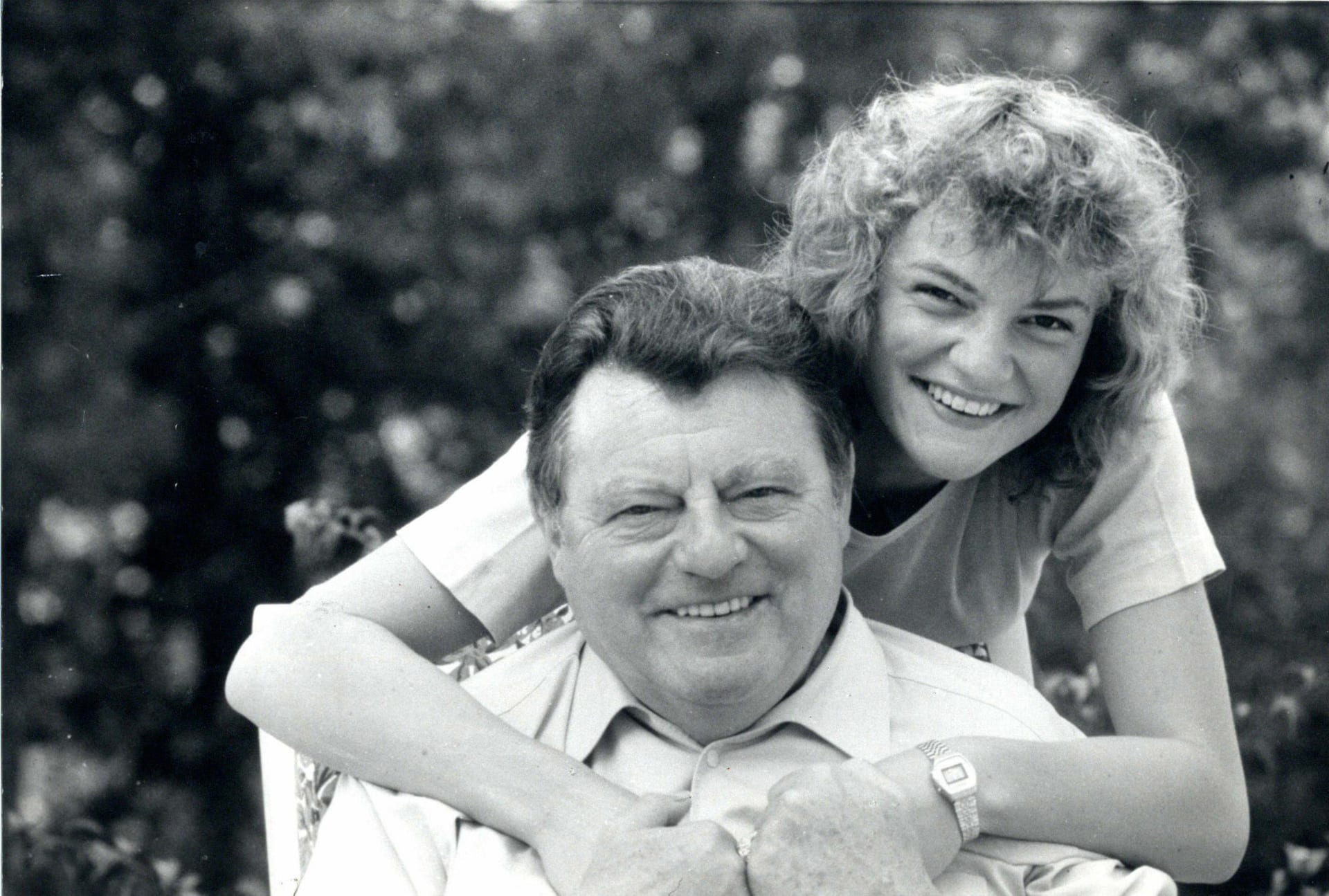 Monika Hohlmeierová s otcem Franzem Josef Straussem, bývalým předsedou bavorské vlády.