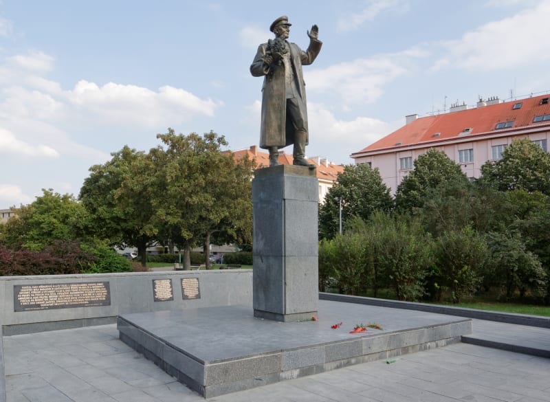 Bývalý pomník maršála Koněva 