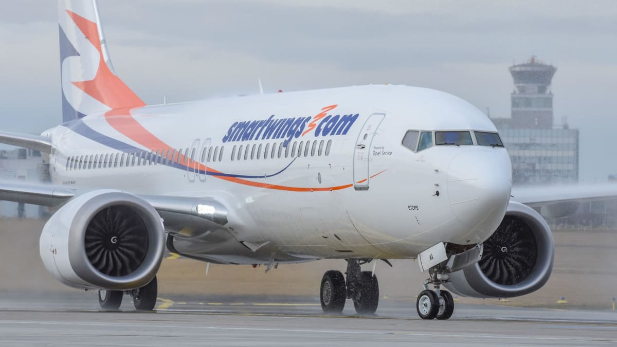 Uzemněný Boeing 737 Max je momentálně pro Smartwings koulí na noze. Foto: Archiv Smartwings