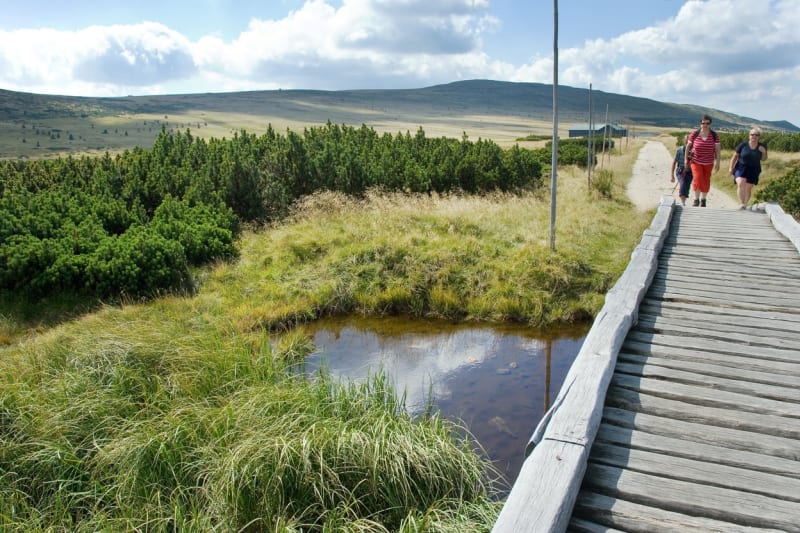 Nejcennější části Krkonoš jsou součástí evropské soustavy Natura 2000.