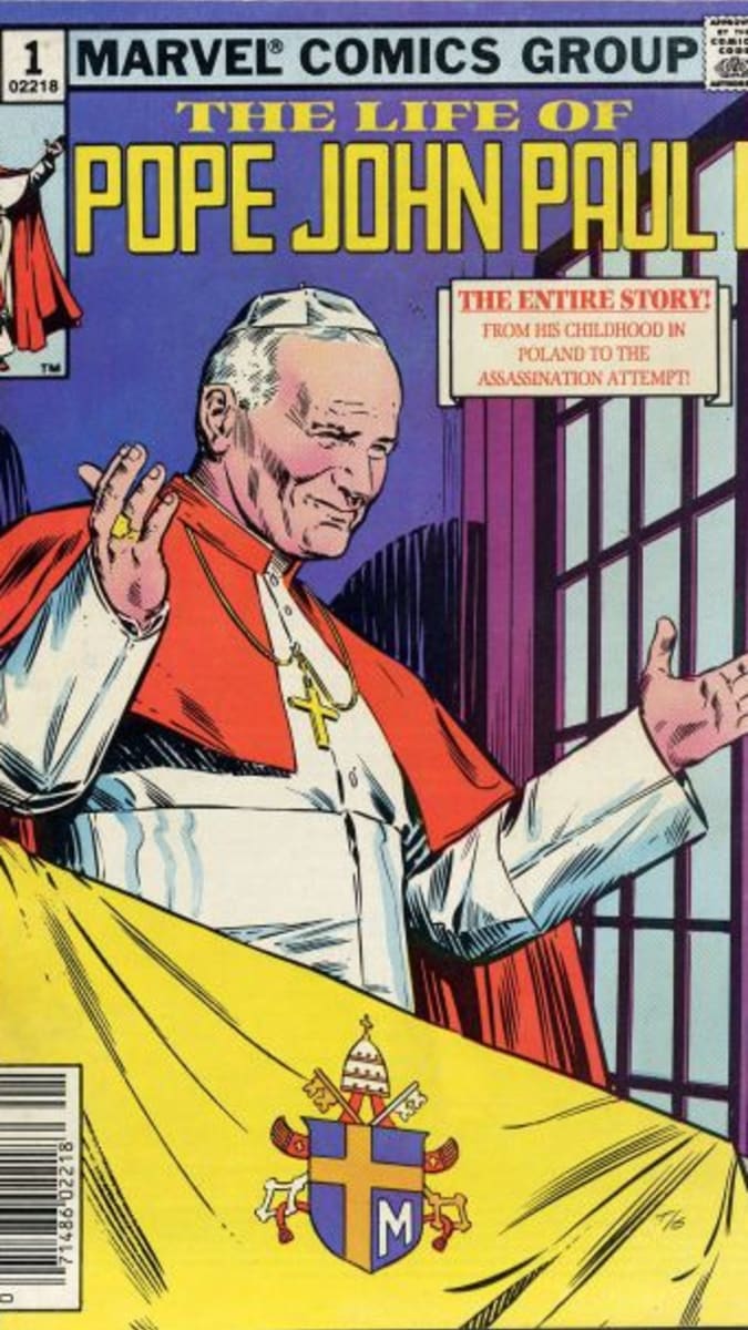 Papež Jan Pavel II. se zařadil i mezi komiksové hrdiny