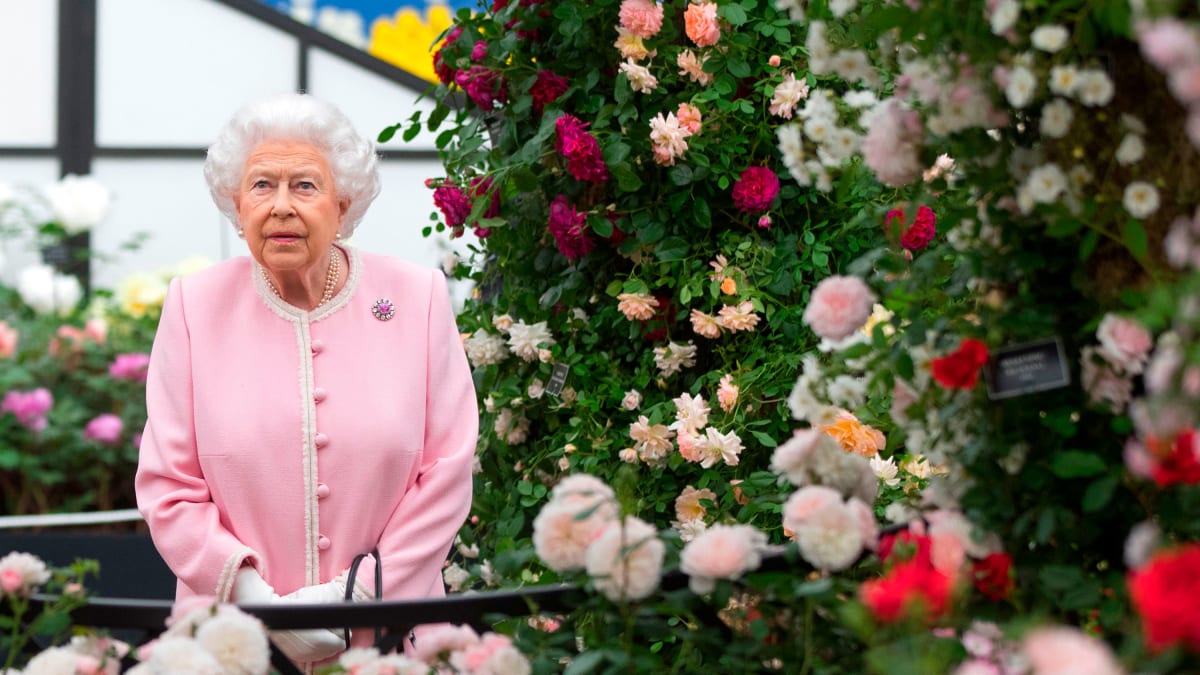Královna Alžběta II. se na tradiční výstavu zahrad každoročně velmi těší (Zdroj: CNN)