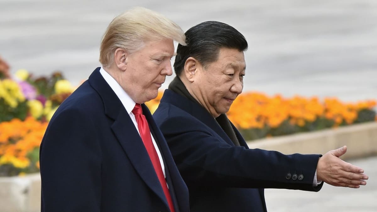 Donald Trump na návštěvě Pekingu v listopadu 2017