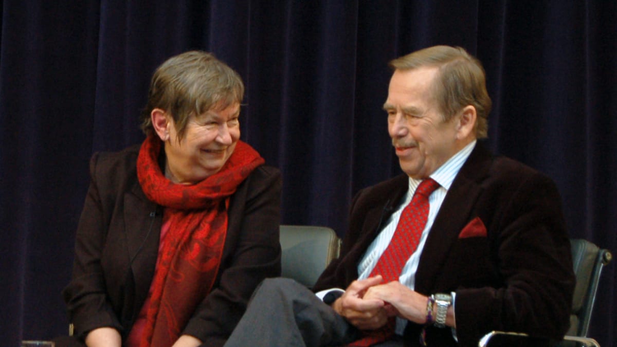 Zdena Tominová a Václav Havel