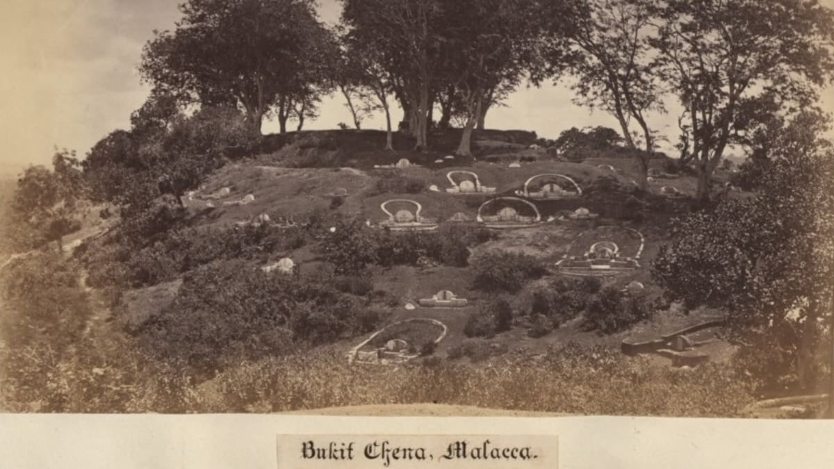 Čínský hřbitov v Maleace v letech 1860-1900