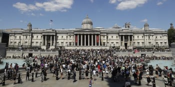 Demonstrace kvůli úmrtí Floyda se konají i v Londýně a dalších evropských městech