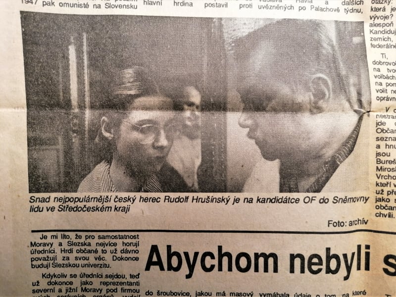 Volební noviny OF,  1990