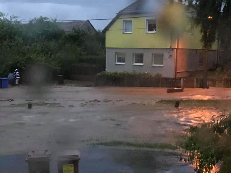Bleskové povodně na Olomoucku napáchaly značné škody (zdroj: Hasiči Olomouc)