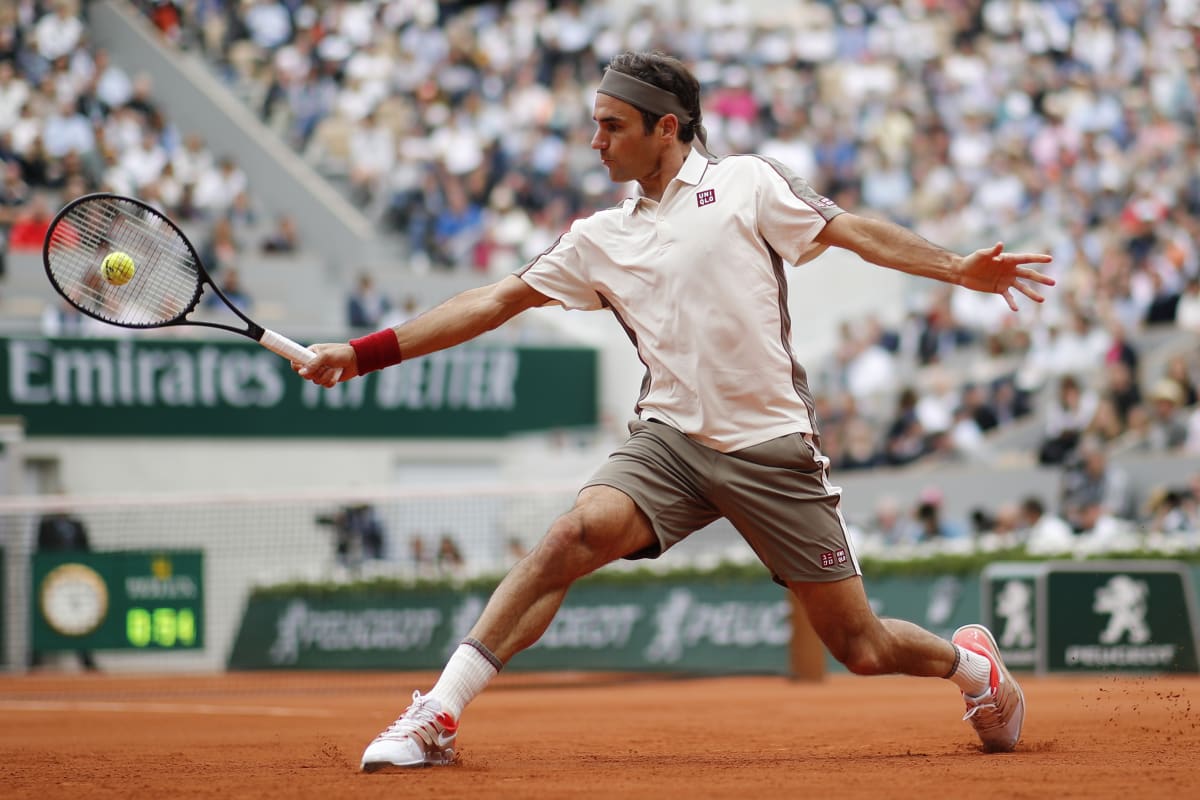 Tenista Roger Federer v Paříži