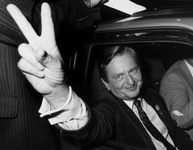 Švédský premiér Olof Palme byl zabit v roce 1986 