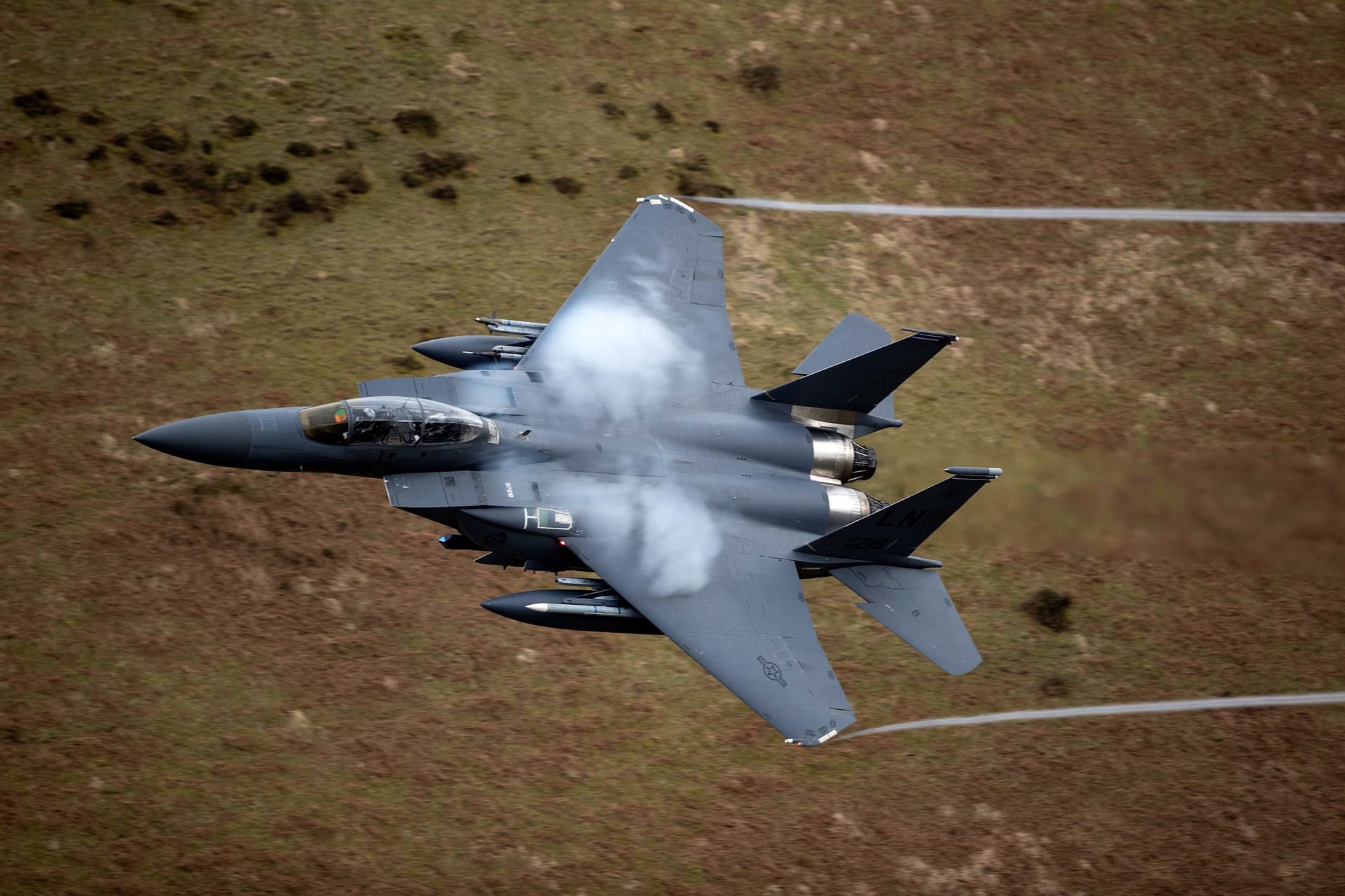 Zřícení americké stíhačky F-15
