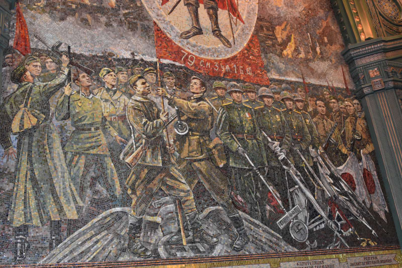 Mozaika v hlavním svatostánku ruských ozbrojených sil