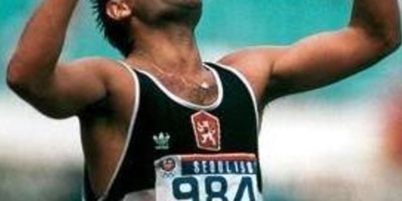 Finále závodu na 20 kilometrů na olympijských hrách v Soulu v roce 1988, kde Jozef Pribilinec získal zlatou medaili. 