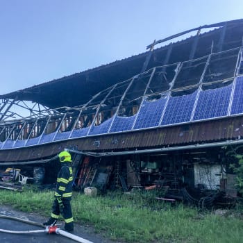 Požáru zemědělského objektu v Rusíně na Bruntálsku