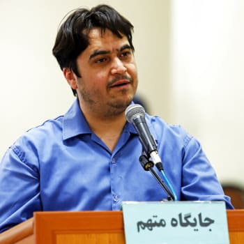 Odsouzený íránský novinář Rouhollah Zam 