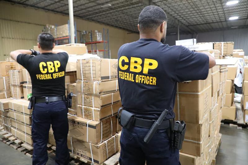 Zadržená zásilka z Číny (Zdroj: CBP/Twitter)