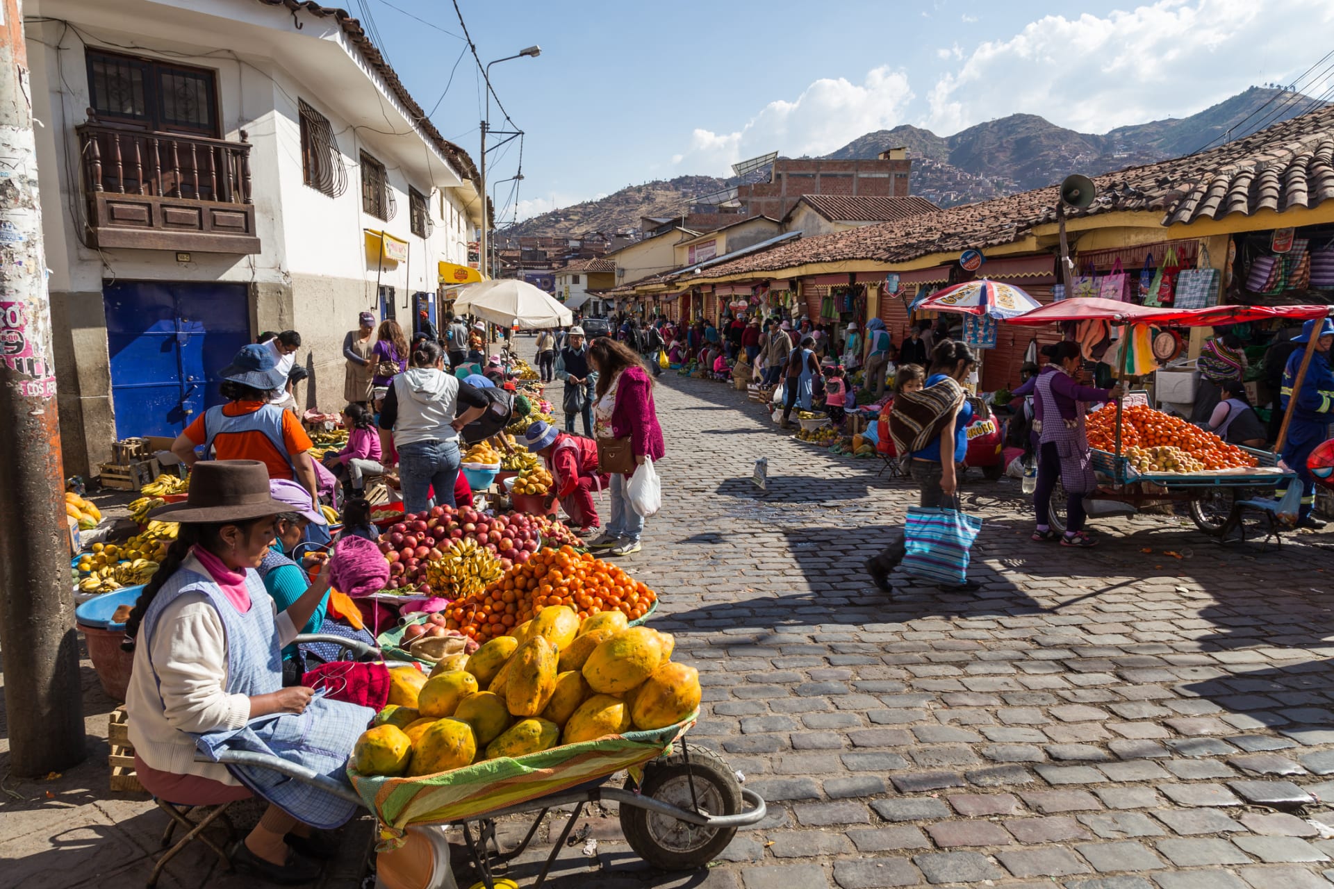 Typický pouliční jihoamerický prodej