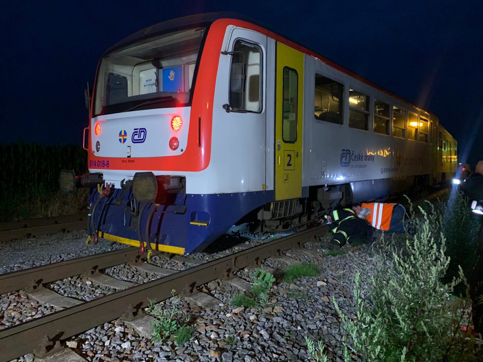 Na Chrudimsku vykolejil vlak, nikdo se nezranil