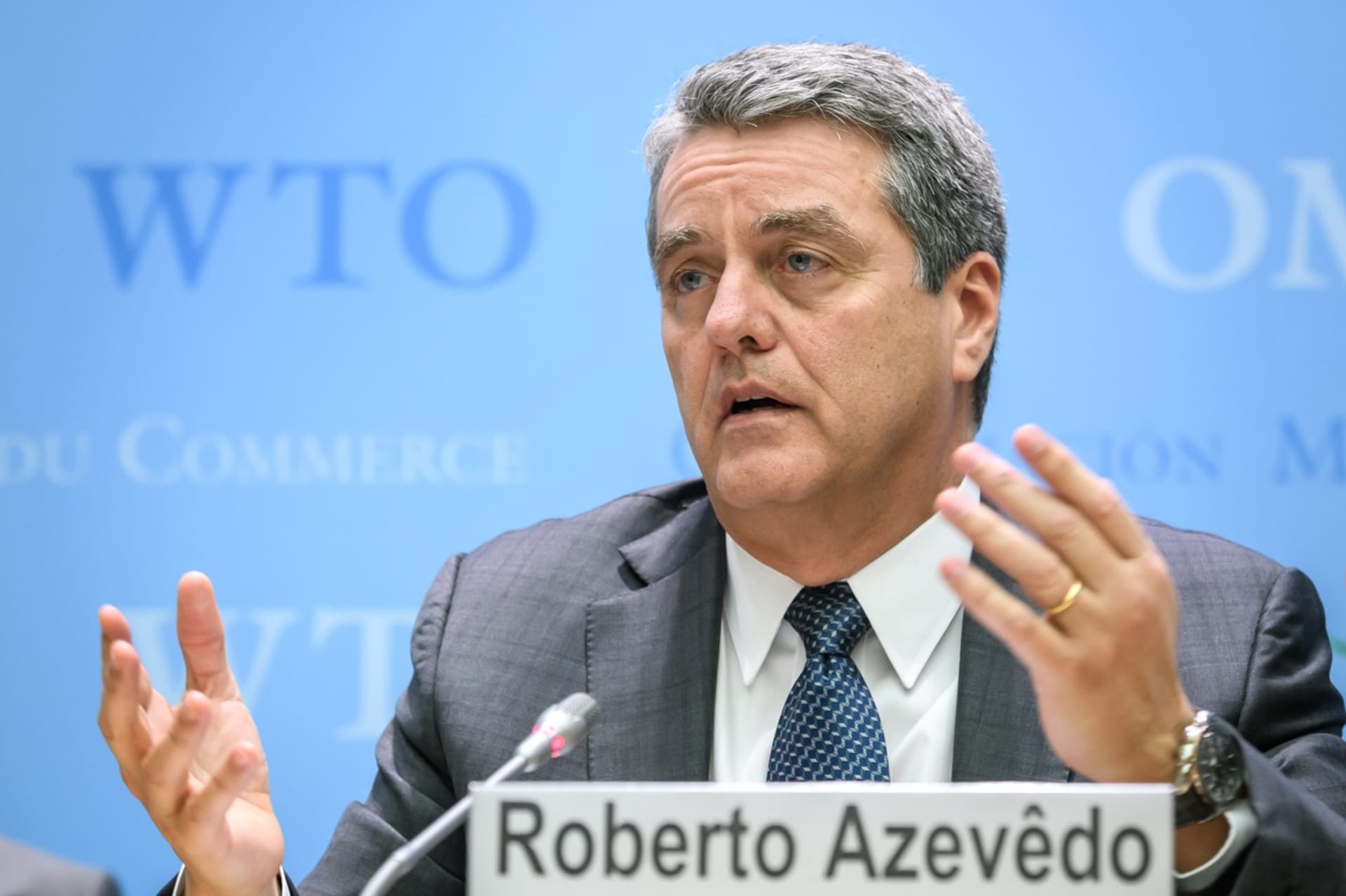 Končím. Dosavadní generální ředitel WTO Roberto Azevedo odchází z funkce ke konci srpna. Na jeho místo aspiruje osm kandidátů.