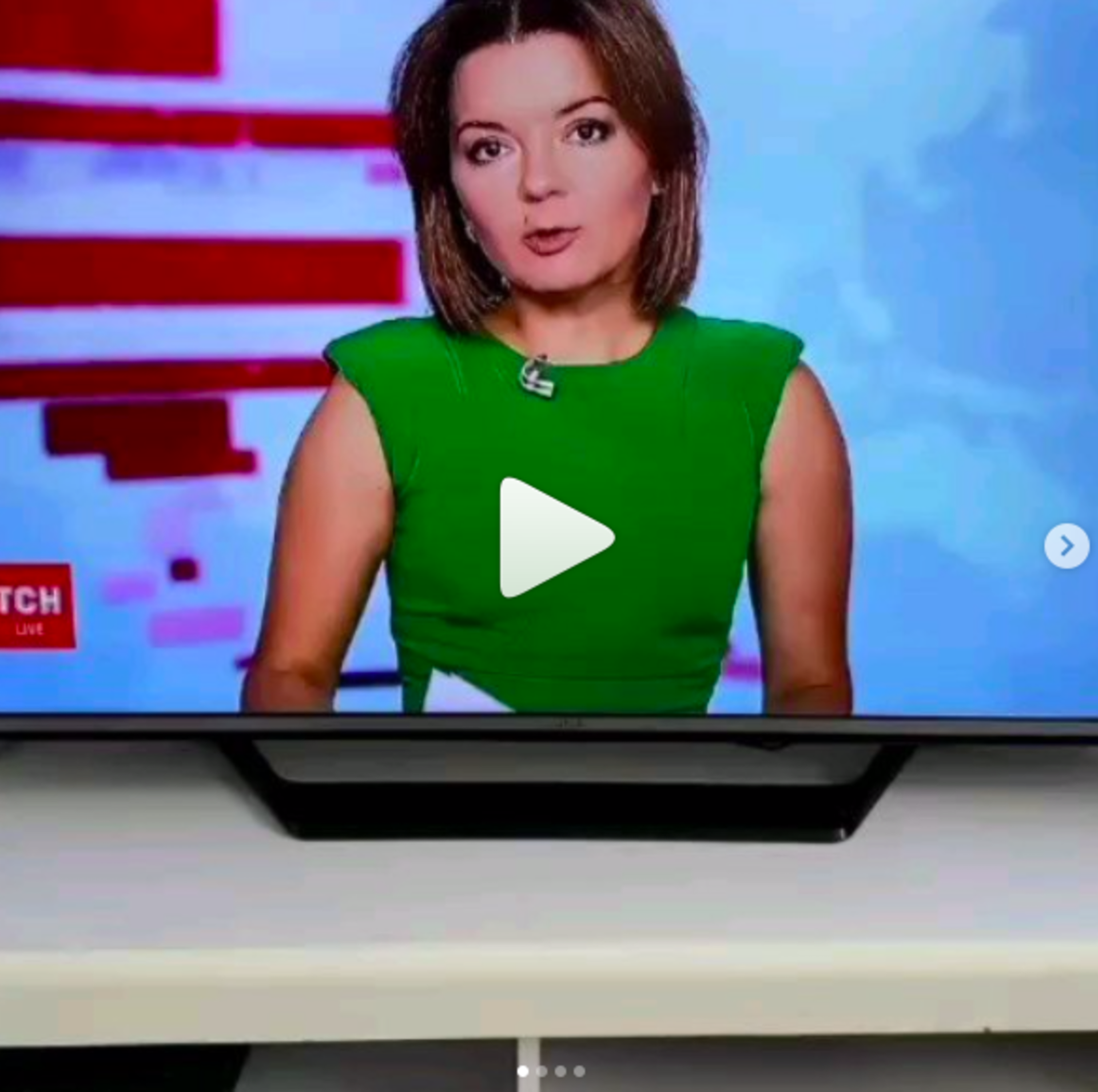 Ukrajinské moderátorce vypadl zub v živém televizním vysílání