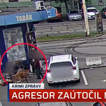 Záběry incidentu  z bezpečnostních kamer v Brně