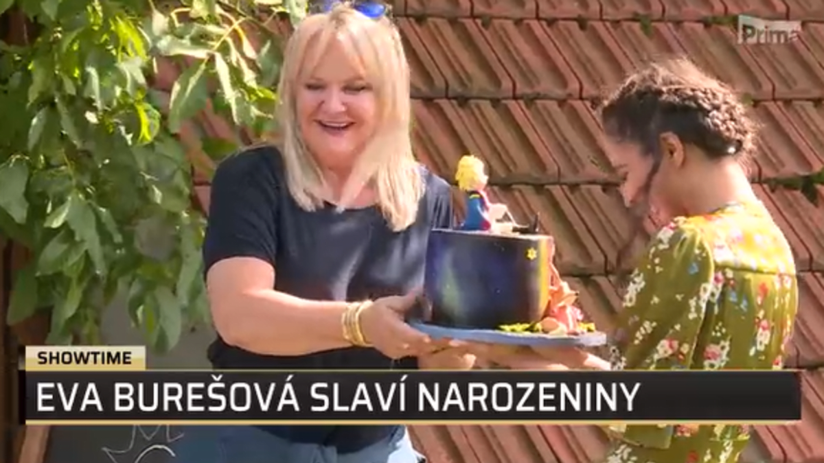 Eva Burešová oslavila narozeniny.