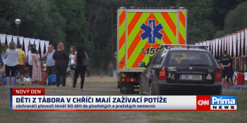 Nemocnice už propouští děti z tábora v Chříči, které měly zažívací potíže