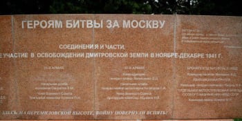 Z památníku u Moskvy vymazali Vlasova, který se tam vyznamenal v boji proti Němcům
