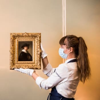 V aukci prodaný autoportrét Rembrandta