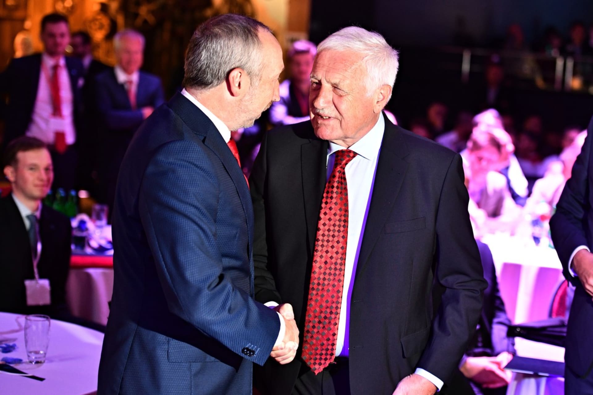 Exprezident Václav Klaus se svým synem Václavem Klausem ml.