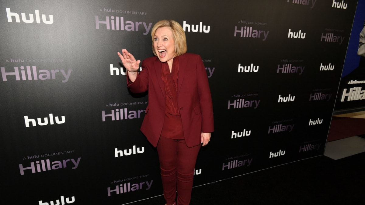 Hillary Clintonová na premiéře filmu Hillary, který mapuje celou její politickou kariéru.