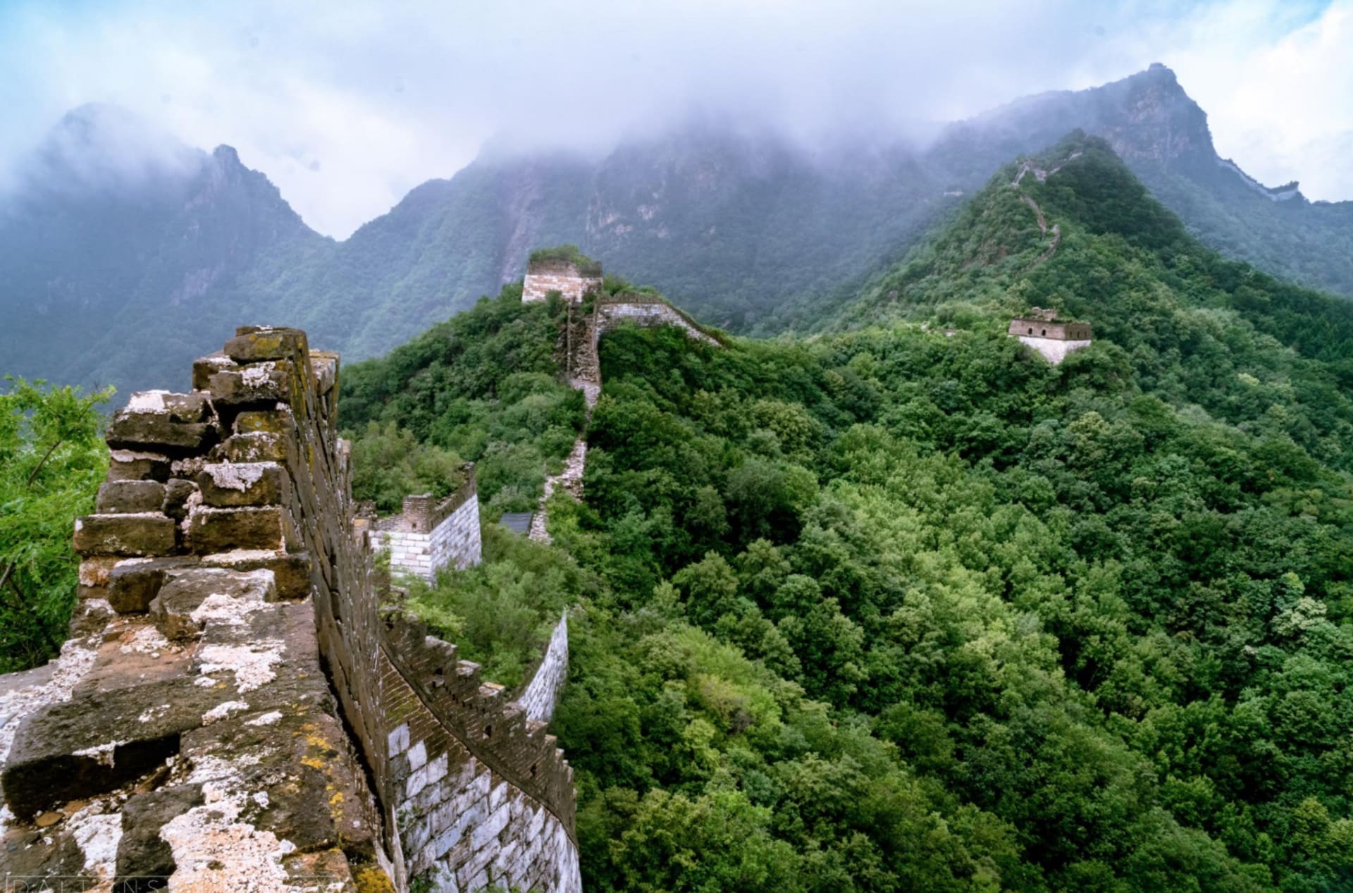 Opuštěná část Velké čínské zdi
