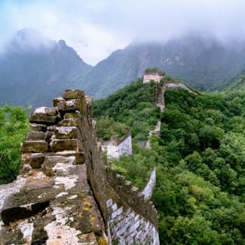 Opuštěná část Velké čínské zdi