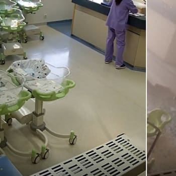 Kamery v nemocnici zachytily okamžiky po mohutném výbuchu v Bejrútu