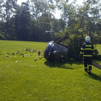 Nehoda vrtulníku v Žamberku