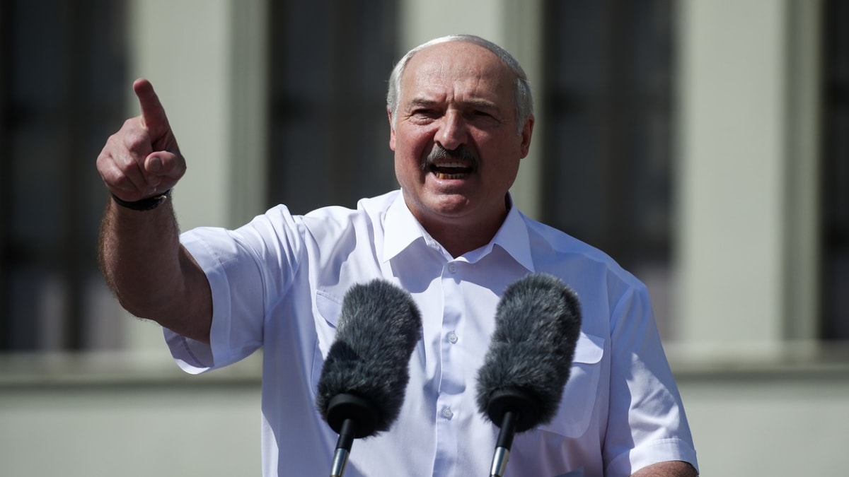 Lukašenko vystoupil na setkání svých příznivců v Minsku