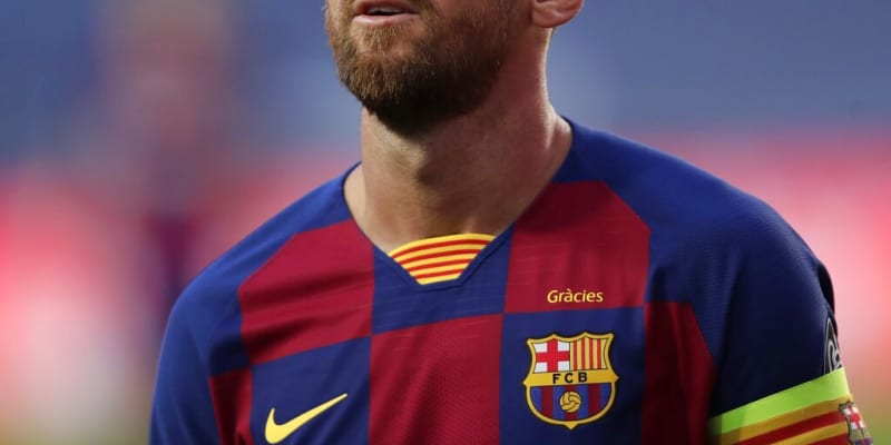 Lionel Messi během blamáže s Bayernem Mnichov
