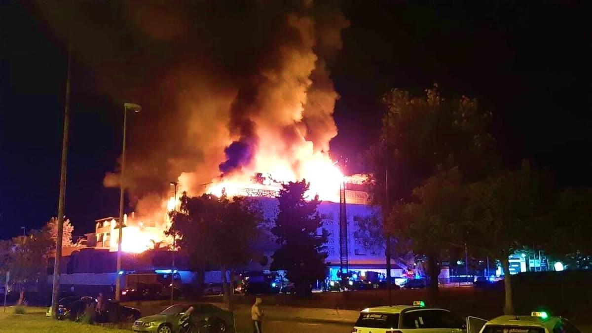 Požár hotelu ve Španělsku