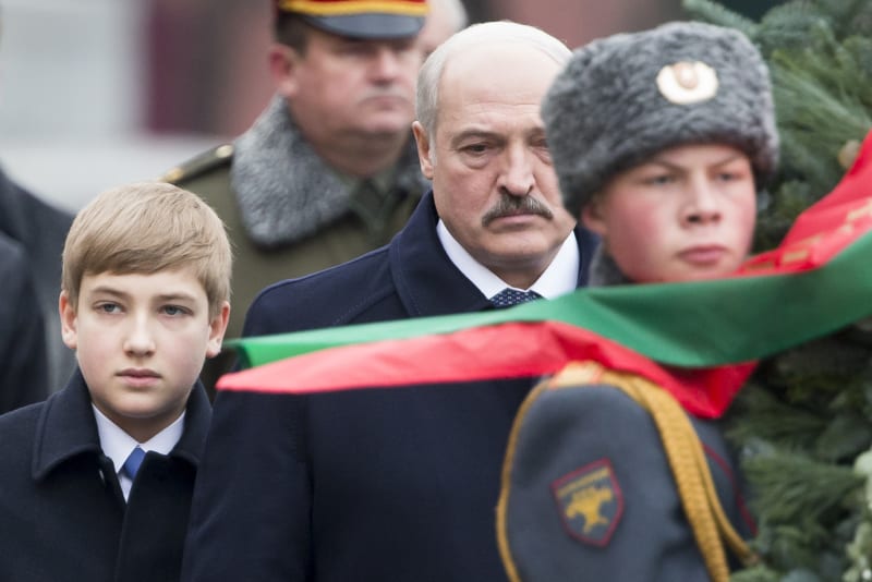 Alexandr Lukašenko se synem Nikolajem
