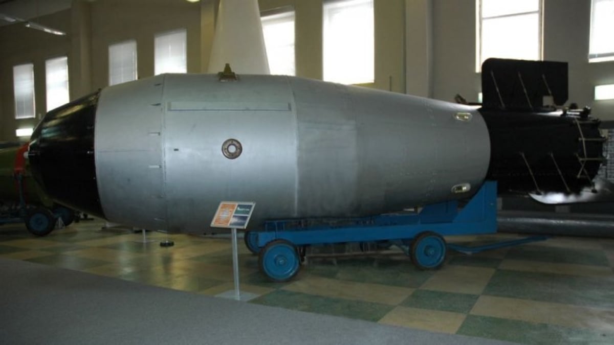 Maketa Car bomby v ruském muzeu jaderných zbraní (Foto: Croquant)